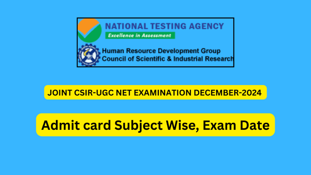 CSIR NET December 2024