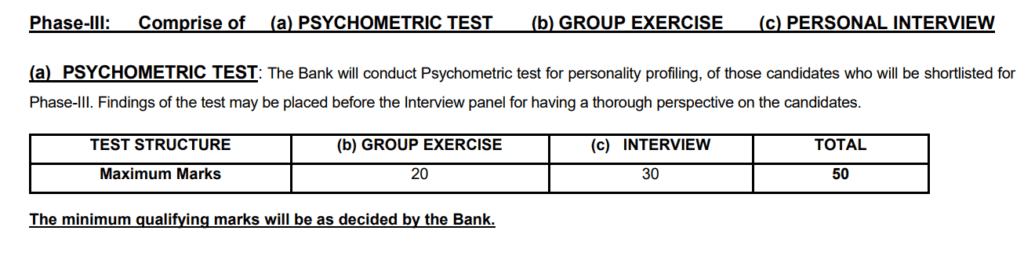 SBI PO PSYCHOMETRIC TEST