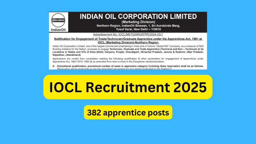 IOCL Recruitment 2025